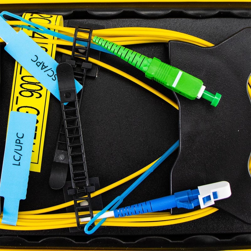 TEAYASON OTDR Launch Cable Box G652D 1km Fiber Cable, Single Mode 1310/1550nm, OTDR Dead Zone Eliminator Box Fiber Length 1000 Meters (SCAPC-LC/UPC) - Image 2